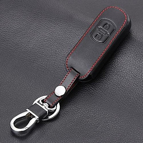 Bao da chìa khóa dành cho xe mazda 3, mazda 2, mazda cx5 logo 3d