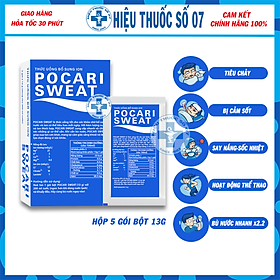 Pocari Sweat bột [Hộp 5 Gói - Date xa] - Thức uống bổ sung ion thiết yếu, nước điện giải cho cơ thể mọi lúc mọi nơi