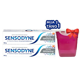 Mua 2 Tặng 1 Bộ 2 Kem Đánh Răng Sensodyne Gentle Whitening 100g Tặng Hộp