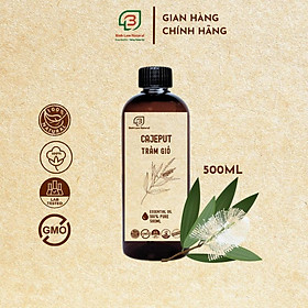 Tinh dầu tràm gió nguyên chất giữ ấm cho bé, khử mùi, kháng khuẩn, đuổi muỗi Bình Lam Natural 500ml