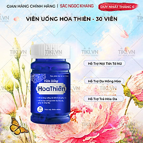 Viên Uống Hoa Thiên Hộp 30 Viên Giúp Đẹp Da Cân Bằng Nội Tiết Tố Cải Thiện Sinh Lý Nữ