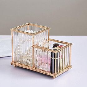 Acrylic Makeup Brush Holder Desk Organizer Cosmetic Brushes Eyebrow Pencil  Storage Pen Holder Container, Gift for Women