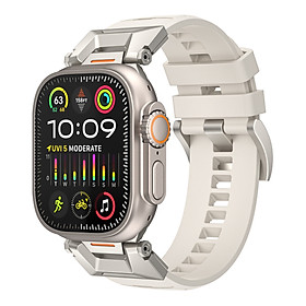 Mua Dây Cao Su Fluororubber cho Apple Watch Ultra 1/2 & Apple Watch Series 1/2/3/4/5/6/7/8/9/SE1 2 Size 42/44/45/49mm - Hàng Nhập Khẩu