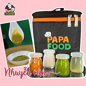 CHÁO DINH DƯỠNG - CHÁO ĂN DẶM KIỂU MỸ - SET ĐẠM SIZE 1 - SET 4 HŨ - PAPAFOOD - CHÁO DINH DƯỠNG CHO BÉ - PAPAFOOD - THỨC ĂN DẶM KIỂU MỸ CHO BÉ