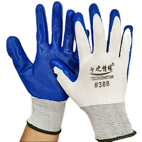 Găng tay bảo hộ Phủ Cao Su Nhựa PU 388