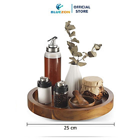 Mua Khay gỗ xoay để gia vị  thức ăn  đồ dùng trang trí nhà bếp