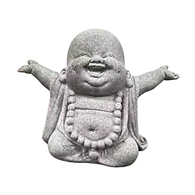 Buddha Statue Buddha Sculpture Collectible Figurine Miniature Sitting Buddha Statue Tea Pet Ornament for Living Room Hotel Tabletop