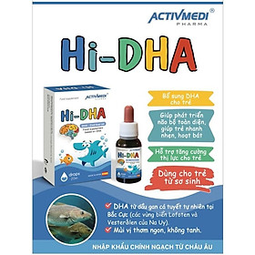 [ CHÍNH HÃNG ] Hi DHA - Bổ Sung DHA Tinh Khiết Từ Dầu Gan Cá Tuyết Tự Nhiên (20ml)