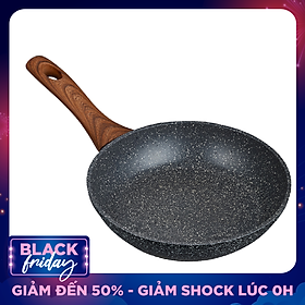 Chảo Nhôm Chống Dính Lock&Lock Baum Marble 1 Tay Cầm LBU1203 (20cm)