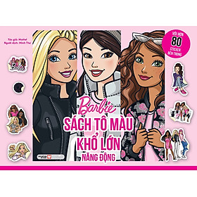Sách Tô Màu Barbie Khổ Lớn - Năng Động