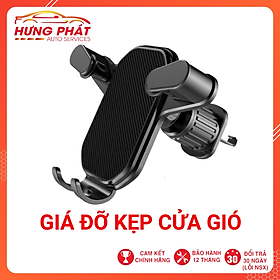 Giá Đỡ Điện Thoại Kẹp Cửa Gió Ô Tô Chất  Liệu Nhựa ABS Cao Cấp, Giá Đỡ Điện Thoại Móc Điều Hoà Ô Tô Xoay 360 Độ