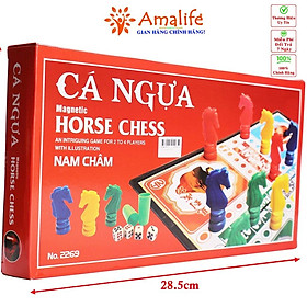 Bộ Cờ Cá Ngựa Nam Châm Chính Hãng An Toàn Vui Nhộn Cho Bé Amalife