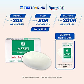 Xà phòng trị mụn lưng và rửa mặt Acnes Washing Bar 75g