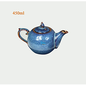 Mua Ấm trà rời không đĩa kê men hỏa biến - Ấm bán lẻ gốm Bát Tràng
