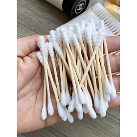 Mua 5 GÓI TĂM BÔNG BB THÂN TRE (1 ĐẦU XOẮN 1 ĐẦU TRÒN)