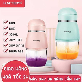 Mua  Tặng Kèm Tách Lòng Đỏ Trứng  Máy Xay 6 Lưỡi- Máy Xay Đa Năng HATTIECS 0.3L