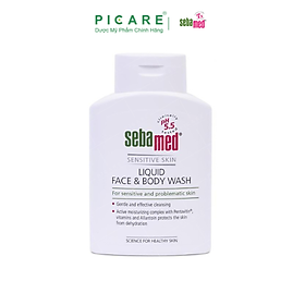 Sữa Rửa Mặt Và Tắm Toàn Thân Cho Da Nhạy Cảm Sebamed Liquid Face & Body Wash SSS01D (50ml) 