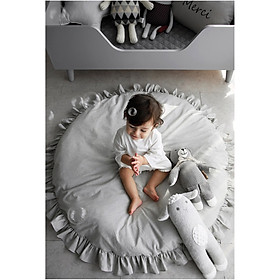 Đệm vải mềm cho trẻ em Decoview, hình tròn, đường kính 100cm
