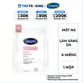 Mặt Nạ Cấp Sáng Tức Thì Cetaphil Bright Healthy Radiance (Hộp 6 Miếng x 23ml)