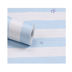 Mua Combo 5m Decal Giấy Dán Tường Sọc Sao Xanh (5mx0.45m)
