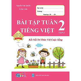 Sách - Combo Bài Tập Tuần Toán - Tiếng Việt 2 - Tập 2 - Kết Nối Tri Thức Với Cuộc Sống
