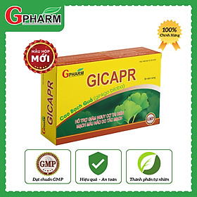 Thực phẩm bảo vệ sức khỏe Viên uống GICAPR Hỗ trợ hoạt huyết, giúp tăng cường lưu thông máu não, cải thiện đau đầu, hoa mắt, chóng mặt, mất ngủ