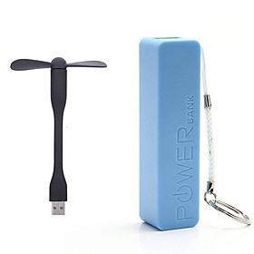 Mua Pin dự phòng mini 2600 Mah tặng quạt USB (màu sắc giao ngẫu nhiên)