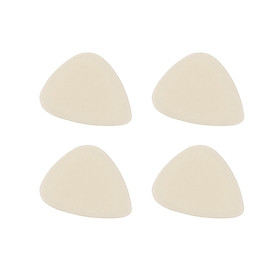 4pcs Luminous Guitar Pick Plectrum Green Light Guitar Accessories for Acoustic Guitar Electric Guitar Bass - White