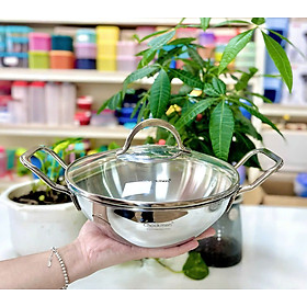 Mua  Hàng chính hãng  Nồi hải sản Chockmen sâu lòng có nắp (CKM91 - 20cm)