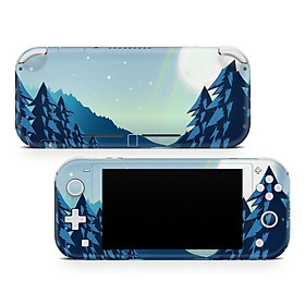 Skin decal dán Nintendo Switch Lite mẫu Deep Blue Moonlight Sky (dễ dán, đã cắt sẵn)