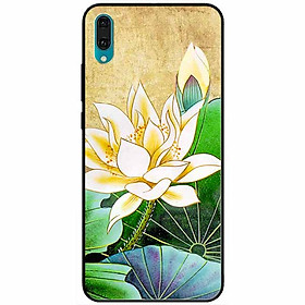 Ốp lưng dành cho Huawei Y7 Pro 2019 mẫu Hoa Sen Vàng