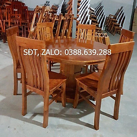 Bàn ăn tròn gỗ xoan ta