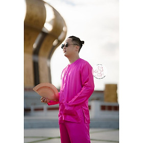 BIGSIZE Bộ bà ba phi bóng hồng cánh sen - Có bộ bà ba Bigsize- may sỉ bà ba toàn quốc - May bộ bà ba theo yêu cầu - Bộ phi hồng CS