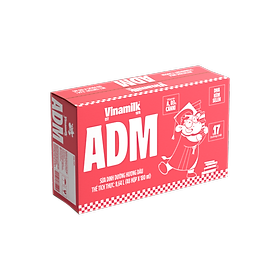 THÙNG SỮA DINH DƯỠNG VINAMILK ADM GOLD HƯƠNG DÂU - LỐC 4 HỘP X 180ML