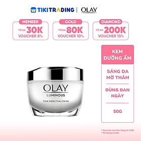 Kem Dưỡng Da Ban Ngày OLAY Luminous Trắng Da Mờ Thâm Nám SPF15+ 50g