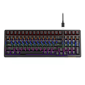 Bàn phím cơ Gaming có dây Newmen GM328 Hotswap Black Red Switch - Hàng chính hãng 