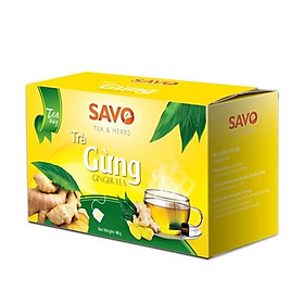 Trà Gừng Túi Lọc - SAVO  Hộp 20 gói x 2g