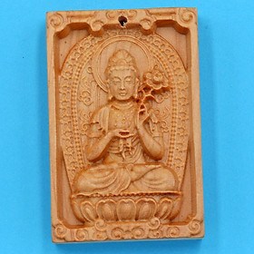 Mặt Phật bản mệnh gỗ ngọc am Đại Thế Chí MGPBM4 - Hộ mệnh người tuổi Ngọ - Sản phẩm phong thùy phù hợp cho nam