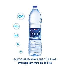 Nước khoáng thiên nhiên Beaupre 1.5L được lấy từ tâm dãy núi Provence Pháp, chất lượng Châu Âu