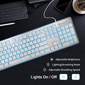 Membrane Gaming Keyboard  Panel Keyboard  Pink white light