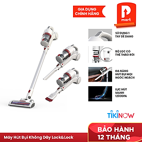 Máy Hút Bụi Không Dây Dùng Pin Sạc Lock&Lock ENV116WHT (150W) - Hàng Chính Hãng