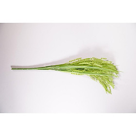 Mua Hoa giả đẹp chùm lúa vàng xanh thân ngắn trang trí nhà cửa - Cao 40cm bụi 5 cành