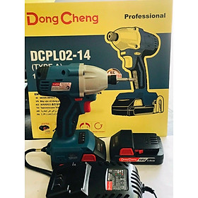 MÁY VẶN VÍT (ĐỘNG CƠ KHÔNG CHỔI THAN) DÙNG PIN 18V DONGCHENG DCPL02-14A (GỒM 2 PIN 18V/2AH) - HÀNG CHÍNH HÃNG