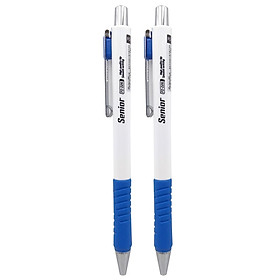 Vỉ 2 Bút Bi Senior FO-026 - Mực Xanh - Thân Xanh