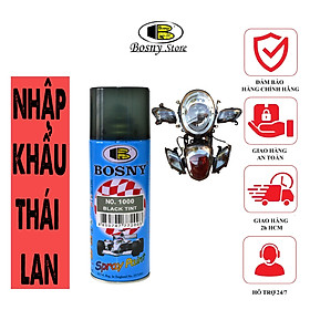 Mua sơn xịt hiệu ứng chói đèn Bosny Black Tint (màu xám khói) nhập khẩu từ Thái Lan