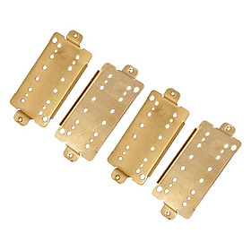 Pack of 4 52mm Electric Guitar Double Coil Pickup  Baseplate Brass