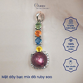 Set Trang Sức Bạc 925 Olwen Đính Đá Phong Thủy Ruby, Sapphire Sao