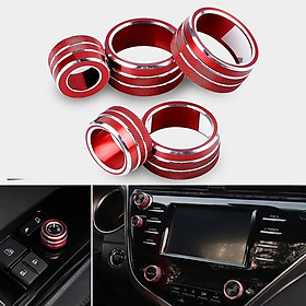 2-3pack 5pcs Car Air Conditioning Outlet Knob Ring Covers for Toyota Camry 18