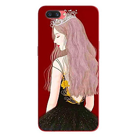 Ốp lưng in cho Oppo Realme C1 mẫu Anime Cô Gái Đeo Vương Miệng - Hàng chính hãng