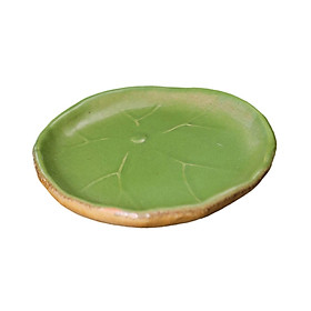 Hình ảnh Lotus Leaf Tea Pet Ornament Tray for Chinese Tea Decoration Garden Bookshelf